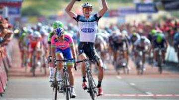 Stybar, vencedor por delante de Richeze y Boom.