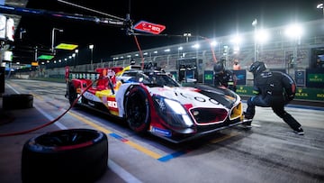 El BMW 20# que lideró el Día 2 del prólogo del WEC en Qatar.