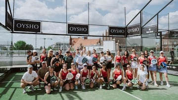 Calentando motores para la Oysho Padel Cup.