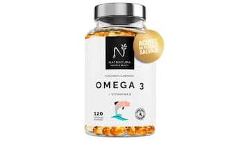 Omega 3 + vitamina E disponible en Amazon.