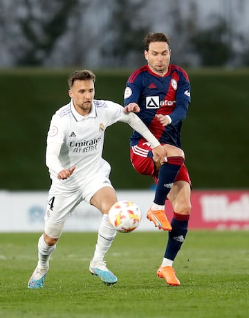 Carrillo, en acción con el Castilla.