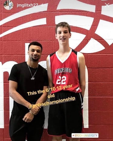 Comparación con el jugador de baloncesto canadiense que pertenece a la plantilla de los Denver Nuggets, Jamal Murray, hace tres años, cuando Oliver únicamente tenía 16 años.