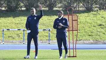 Jos&eacute; Gomes, durante un entrenamiento del Almer&iacute;a.