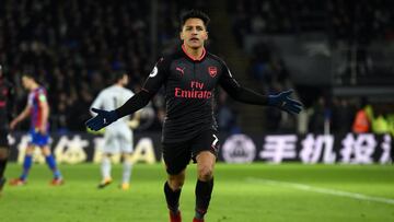 Alexis S&aacute;nchez le dio el triunfo a Arsenal ante el Crystal Palace. 