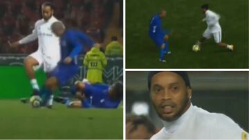 ¿Ronaldinho, por qué te retiraste?: su show con caño, elástica y pase mirando a la grada