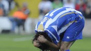 <b>ABURRIDO.</b> Racing y Deportivo disputaron un aburrido partido en el que ambos demostraron grandes carencias para marcar goles.