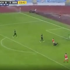 No se esperaba menos de él: vean el primer gol de RDT con el Benfica