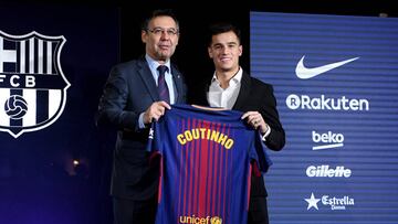 Bartomeu: "Hoy los culés del mundo son felices con Coutinho"