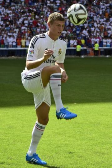 Presentación de Toni kroos con el Real Madrid.