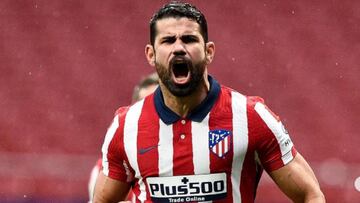 Diego Costa celebra su gol al Elche.