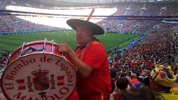Por fin Manolo "el del bombo" acompaña a España en el Mundial: así fue su recorrido