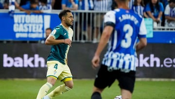 Rober Correa fue titular en el duelo de vuelta ante el Alavés en el PLayoff