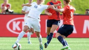 Katie Chapman, jugadora de la selecci&oacute;n inglesa.  