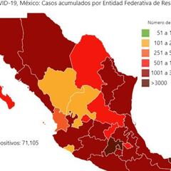 Mapa y casos de coronavirus en México por estados hoy 26 de mayo