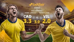 Cádiz CF vs. Villarreal CF: horario, TV, estadísticas, clasificación y pronósticos