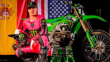 Jorge Prado ya luce como piloto de Kawasaki en Estados Unidos.