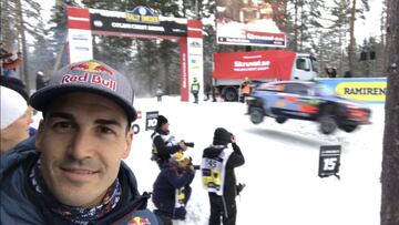 Dani Sordo en el Rally de Suecia.