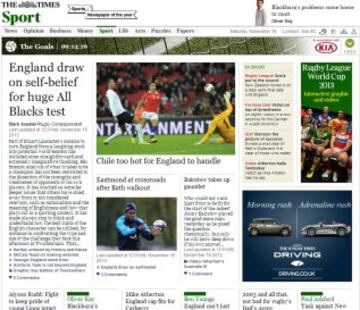 Portadas de la prensa extranjera