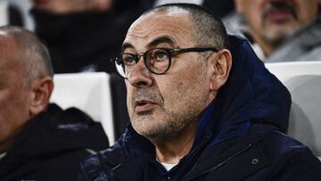 26 November 2019, Italy, Turin: Juventus&#039;s manager Maurizio Sarri sits on the bench during the UEFA Champions League Group D soccer match between Juventus and Atletico Madrid at Juventus Stadium. Photo: Marco Alpozzi/Lapresse via ZUMA Press/dpa
 
 
 