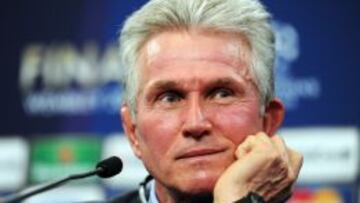 Jupp Heynckes, durante la rueda de prensa ofrecida esta tarde en Wembley.