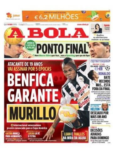 Portadas de la prensa deportiva