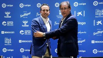 Kike Pérez y Loren, en la presentación del nuevo director deportivo.