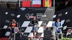 Oliveira, Quartararo y Mir en el podio de Mugello.