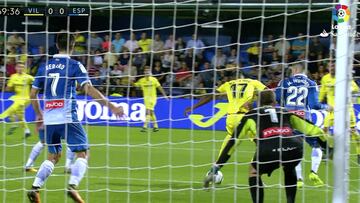 Bakambú mereció el gol: ruleta y gran disparo en la misma acción