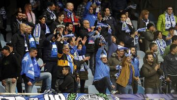 Aficionados del Leganés.