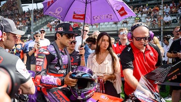 Martín en la parrilla del esprint de MotoGP en Austria.