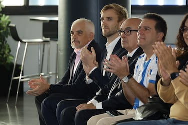 Alan Pace, novo proprietário do Espanyol, em evento oficial.