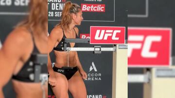 La dura imagen de esta peleadora de UFC en el pesaje que se volvió viral en redes