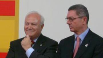 En el acto de bienvenida de la delegación española.