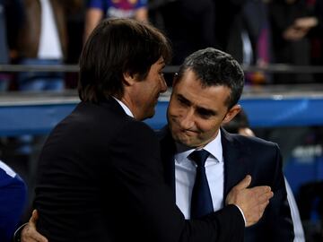 Antonio Conte y Ernesto Valverde.