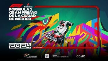 El póster oficial del GP de México 2024