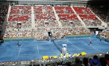 Época en que el Masters de Madrid se disputó con arcilla azul.