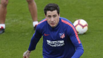 Giménez en un entrenamiento.