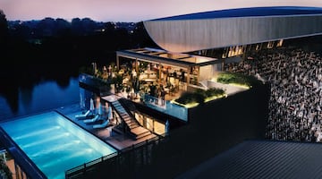 La 'joya de la corona' de la remodelación del estadio será la implantación de de una piscina climatizada en lo alto de la nueva tribuna.