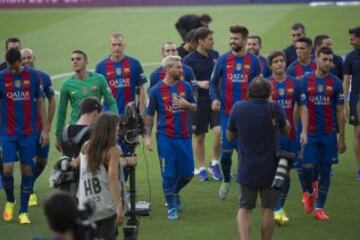 El Barcelona se presentó ante su afición en el Joan Gamper