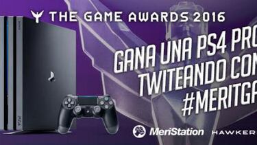 Gana una PS4 Pro tuiteando con #MeriTGA