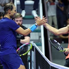 El último duelo de Nadal con Alcaraz en imágenes