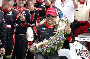 El colombiano, seguramente el piloto contemporáneo más conocido de la lista, cierra el repaso de los ganadores múltiples de la Indy 500. Venció en su debut y cuando volvió tras la F1 y la Nascar. Le falta Le Mans para la Triple Corona.