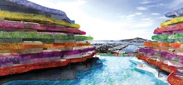 Es un complejo residencial de lujo en Ibiza diseñado por el arquitecto Jean Nouvel. Está situado en el Paseo Marítimo, en primera línea junto al mar y tiene unas vistas privilegiadas. Su fachada tiene forma de teatro italiano para conseguir una disposición abierta al mar. Plantas naturales y un  colorido acero inoxidable presiden la fachada.