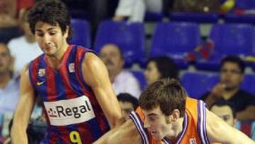 <b>ESTRENO.</b> Ricky Rubio jugó su primer partido como azulgrana en el Palau.