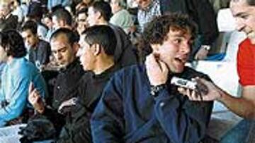 <b>MOTIVADO</B>. Milito intenta recuperarse para jugar ante el Madrid.