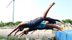 Köbrich luchó pero se quedó sin podio en aguas abiertas