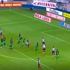 El extraño pase gol de Vegas en México: ¡y al minuto 90!