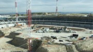 El estadio de La Peineta hace apenas un mes, cuando AS visit&oacute; las obras del nuevo estadio rojiblanco.
 