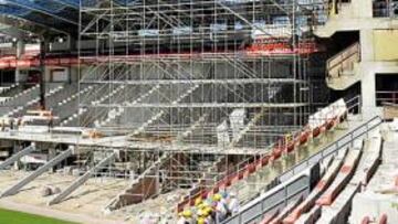 <b>CASI LISTO. </b>Una imagen del inicio de las obras del fondo norte, que ahora están bastante avanzadas.