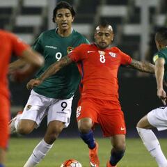 La alegría de Arturo Vidal por los puntos que recibió Chile